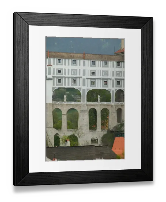 Framed Print : castle bridge, Czech Republic, Ceske Krumlov, World Heritage Site Framed Print : castle bridge, Czech Republic, Ceske Krumlov, World Heritage Site