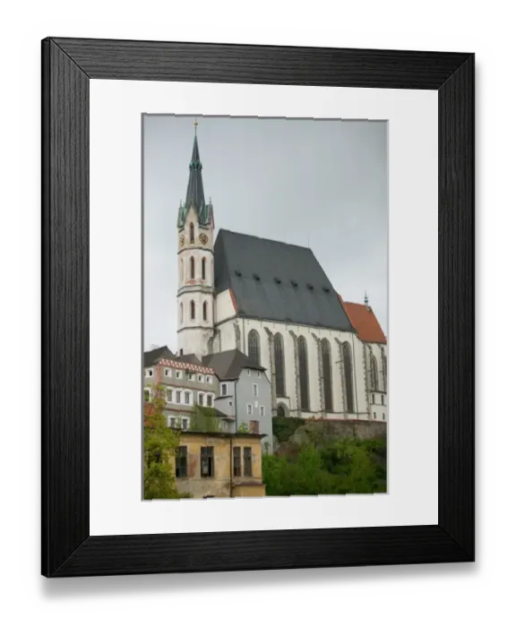 Framed Print : St. Vit Church, Czech Republic, Ceske Krumlov, World Heritage Site