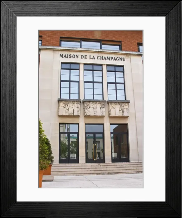 Framed Print : The Maison de la Champagne (House of the Champagne Region), the head quarters of Framed Print : The Maison de la Champagne (House of the Champagne Region), the head quarters of