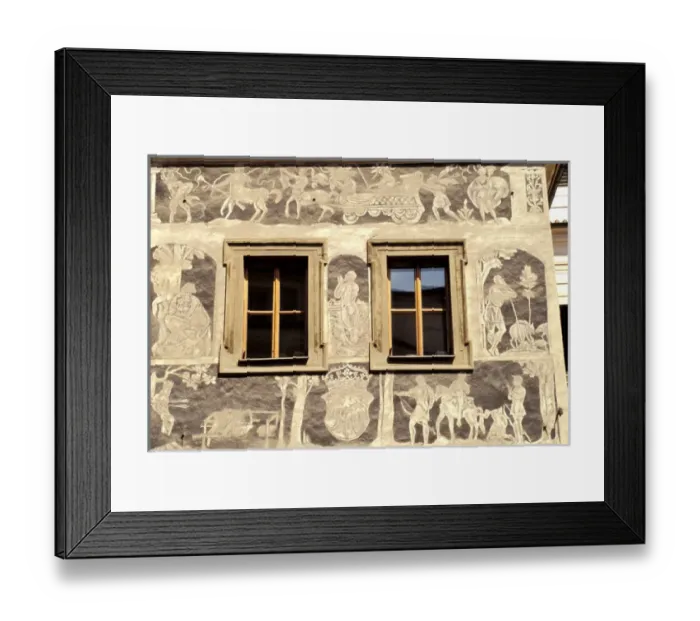 Framed Print : Europe, Czech Republic, Prague. Old town square, house U Minuty, Kafka s Framed Print : Europe, Czech Republic, Prague. Old town square, house U Minuty, Kafka s