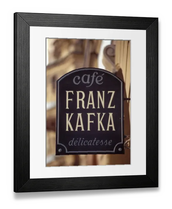 Framed Print : Europe, Czech Republic, Prague. Franz Kafka Cafe Framed Print : Europe, Czech Republic, Prague. Franz Kafka Cafe