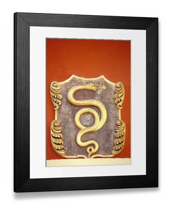 Framed Print : Europe, Czech Republic, Prague. Karlova, House at the golden snake Framed Print : Europe, Czech Republic, Prague. Karlova, House at the golden snake