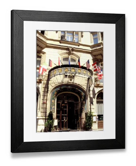 Framed Print : Europe, Czech Republic, Prague. Pariz Hotel Framed Print : Europe, Czech Republic, Prague. Pariz Hotel
