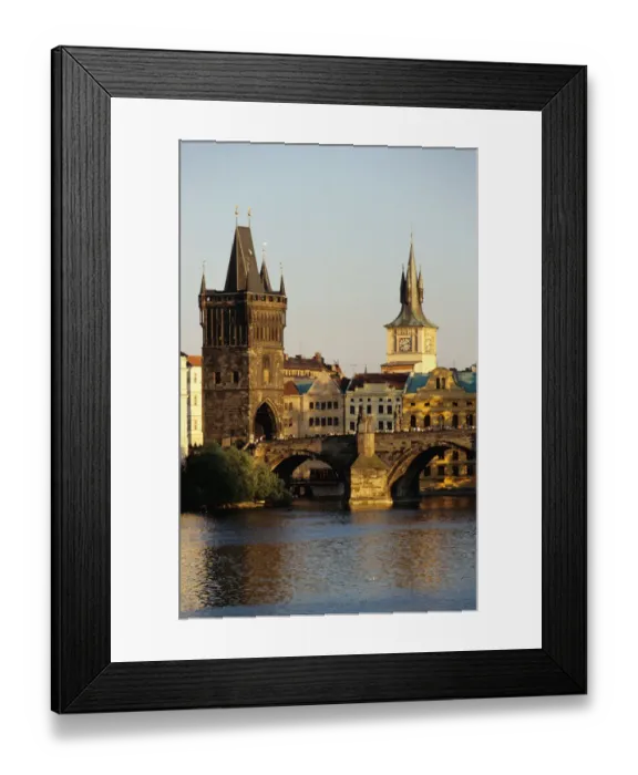 Framed Print : Czech Republic, Prague. Charles Bridge, Old Town Bridge Tower and Water Tower Framed Print : Czech Republic, Prague. Charles Bridge, Old Town Bridge Tower and Water Tower