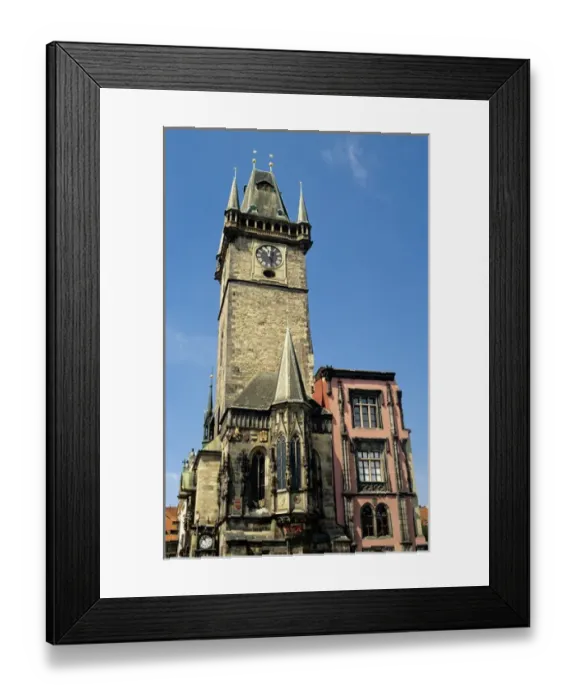 Framed Print : Czech Republic, Prague. Town Hall Tower Framed Print : Czech Republic, Prague. Town Hall Tower