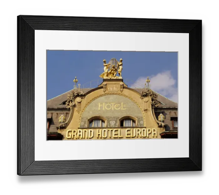 Framed Print : Czech Republic, Prague. Grand Hotel Europa. Wenceslas square Framed Print : Czech Republic, Prague. Grand Hotel Europa. Wenceslas square