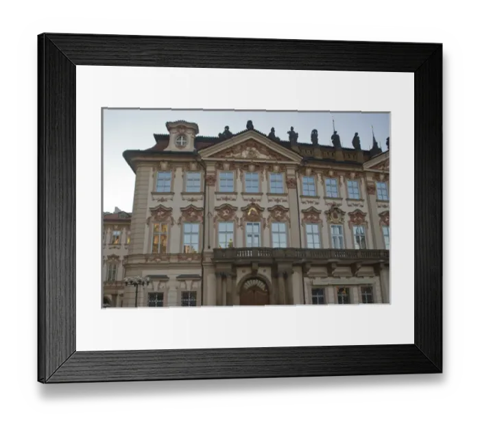 Framed Print : Old Town Buildings near Old Town Square, Historical Center of Prague-UNESCO World Cultural