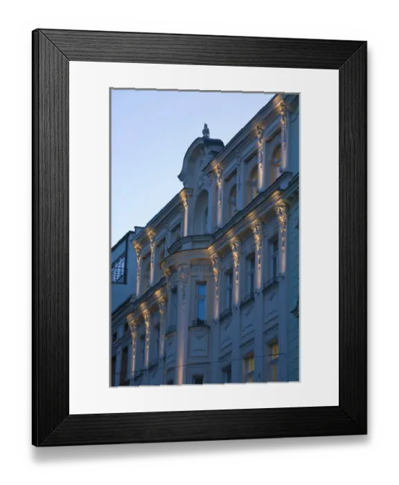 Framed Print : Building Details, St. Mesto area, near Old Town Square, Historical Center of Prague-UNESCO