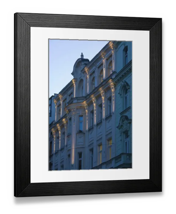 Framed Print : Building Details, St. Mesto area, near Old Town Square, Historical Center of Prague-UNESCO