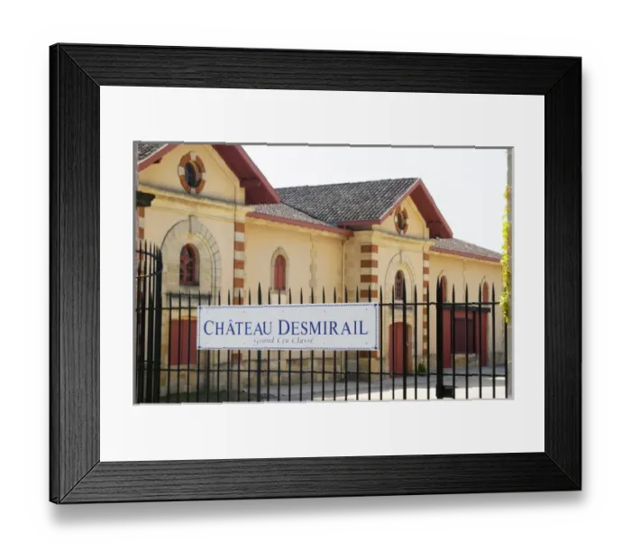 Framed Print : Chateau Desmirail, 3e third Cru Classe in Margaux, Medoc, Bordeaux, winery building sign Framed Print : Chateau Desmirail, 3e third Cru Classe in Margaux, Medoc, Bordeaux, winery building sign
