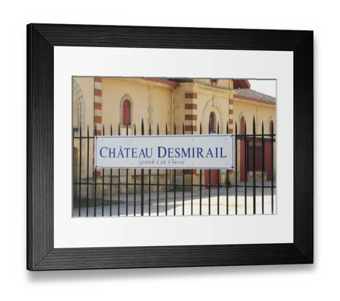 Framed Print : Chateau Desmirail, 3e third Cru Classe in Margaux, Medoc, Bordeaux, winery building sign Framed Print : Chateau Desmirail, 3e third Cru Classe in Margaux, Medoc, Bordeaux, winery building sign