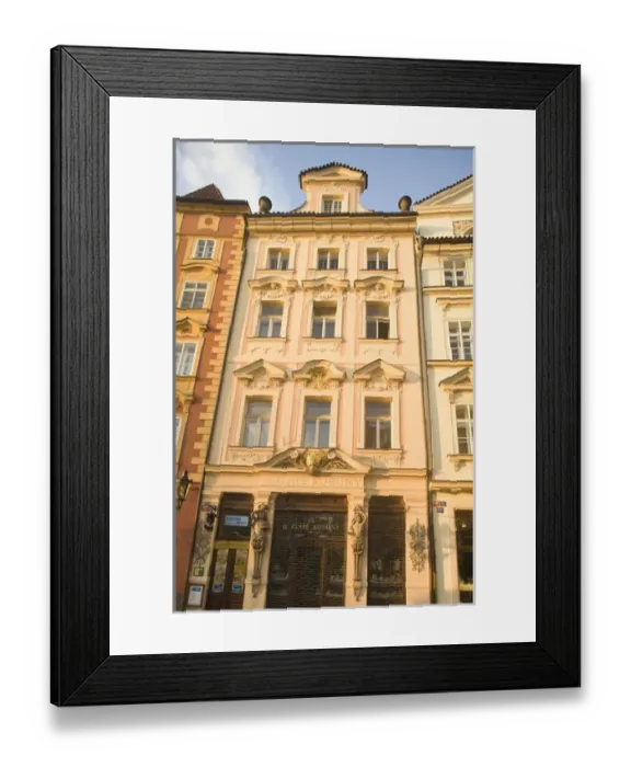 Framed Print : Old Town Buildings near Old Town Square, Historical Center of Prague-UNESCO World Cultural