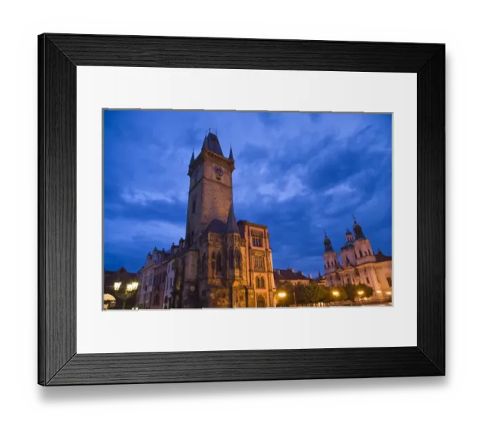 Framed Print : Old Town Hall & The Astronomical Clock, founded in 1338, Historical Center of Prague-UNESCO Framed Print : Old Town Hall & The Astronomical Clock, founded in 1338, Historical Center of Prague-UNESCO