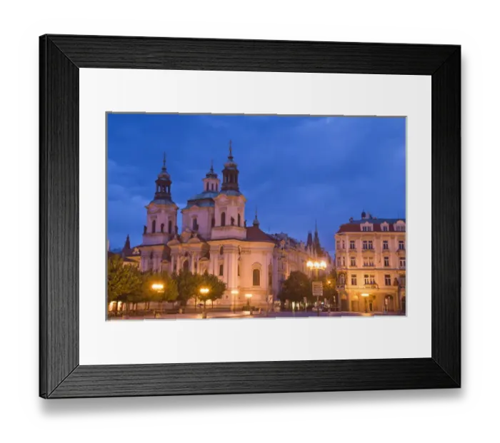 Framed Print : early Summer morning along Old Town Square, Historical Center of Prague-UNESCO World Cultural Framed Print : early Summer morning along Old Town Square, Historical Center of Prague-UNESCO World Cultural