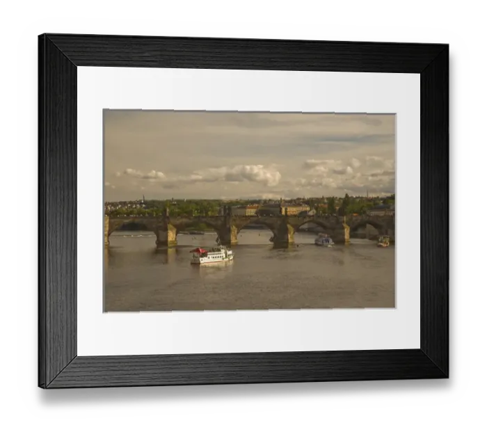 Framed Print : View from Manesuv most Bridge, Historical Center of Prague-UNESCO World Cultural Framed Print : View from Manesuv most Bridge, Historical Center of Prague-UNESCO World Cultural