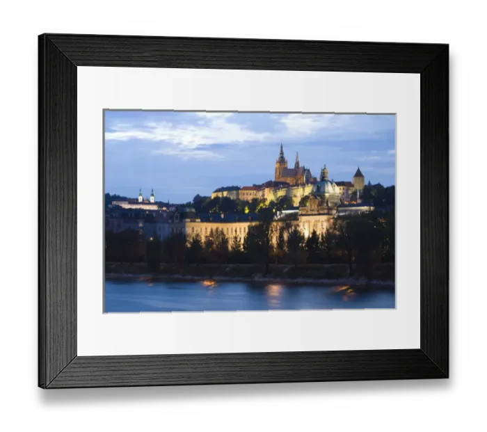 Framed Print : CZECH REPUBLIC, Prague. Prague Castle at Dusk Framed Print : CZECH REPUBLIC, Prague. Prague Castle at Dusk