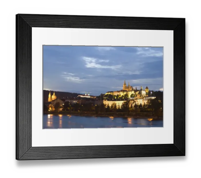 Framed Print : CZECH REPUBLIC, Prague. Prague Castle at Dusk Framed Print : CZECH REPUBLIC, Prague. Prague Castle at Dusk