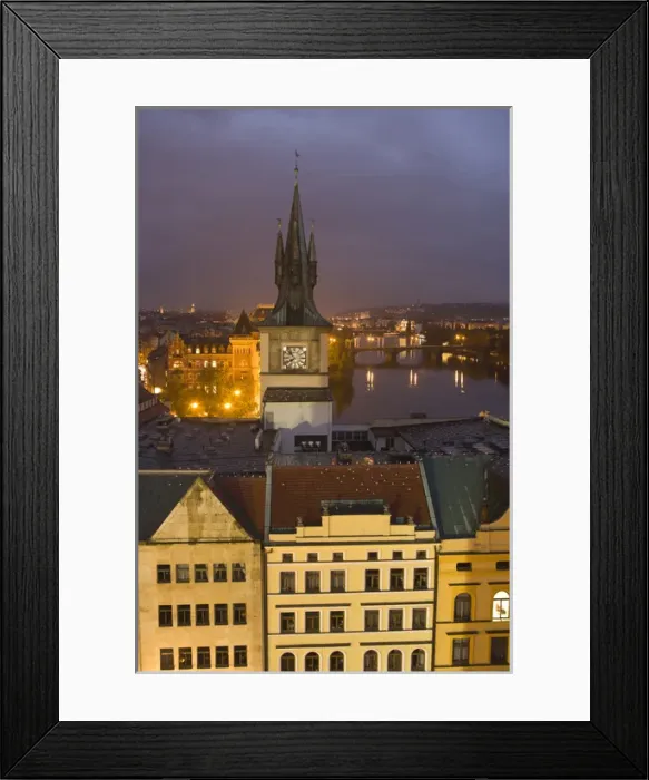 Framed Print : CZECH REPUBLIC, Prague. View from Old Town Bridge Tower Framed Print : CZECH REPUBLIC, Prague. View from Old Town Bridge Tower