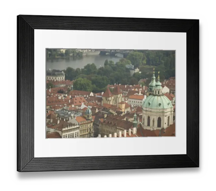 Framed Print : CZECH REPUBLIC, Prague. View from Bell Tower, St. Vitus Cathedral