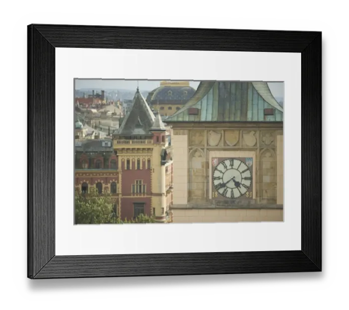 Framed Print : View from Old Town Bridge Tower, Prague, Czech Republic Framed Print : View from Old Town Bridge Tower, Prague, Czech Republic