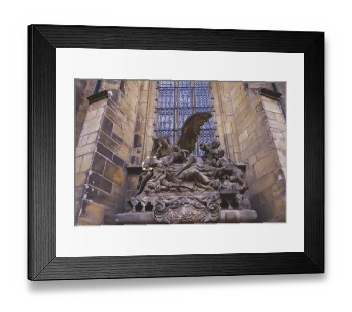 Framed Print : Eastern Europe, Czech Republic, Prague, St Vituss Cathedral exterior, located Framed Print : Eastern Europe, Czech Republic, Prague, St Vituss Cathedral exterior, located
