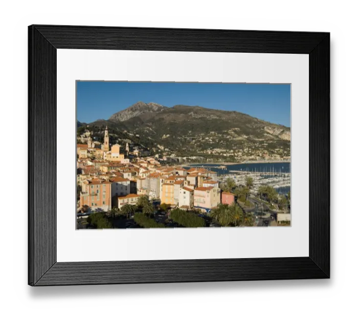 Framed Print : France, Alpes Maritimes, Cote d Azur, Menton
