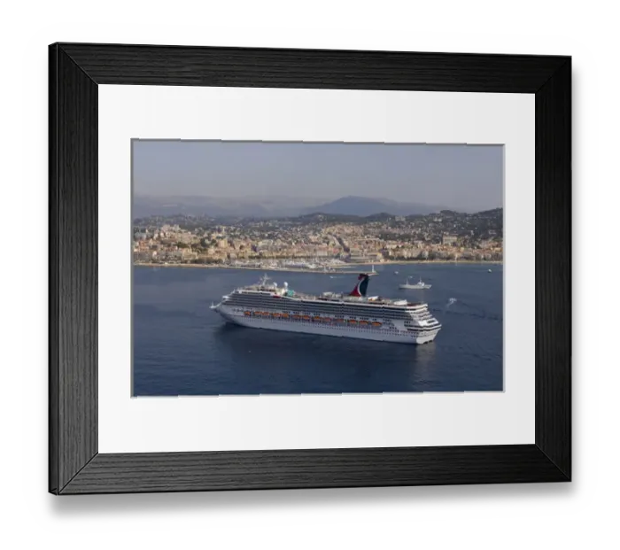 Framed Print : Cannes, View from Helicopter, Cote d Azur, France Framed Print : Cannes, View from Helicopter, Cote d Azur, France