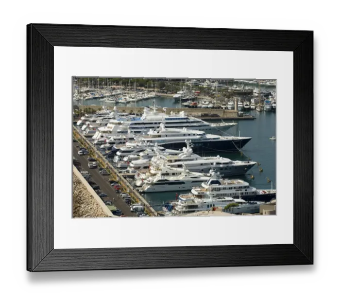 Framed Print : Antibes, View from Helicopter, Cote d Azur, France Framed Print : Antibes, View from Helicopter, Cote d Azur, France