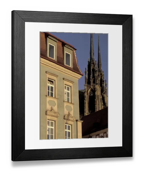 Framed Print : Europe, Czech Republic, South Moravia, Brno (2nd largest city, CR) Cathedral of Sts