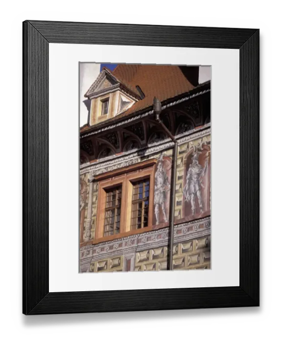 Framed Print : Europe, Czech Republic, South Bohemia, Cesky Krumlov Krumlov Chateau, detail Framed Print : Europe, Czech Republic, South Bohemia, Cesky Krumlov Krumlov Chateau, detail