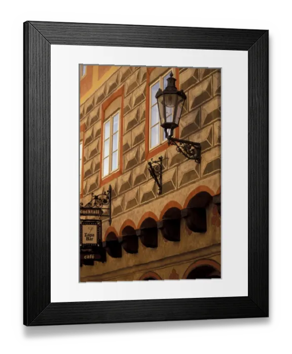 Framed Print : Europe, Czech Republic, South Bohemia, Cesky Krumlov Krumlov Chateau, street lamp Framed Print : Europe, Czech Republic, South Bohemia, Cesky Krumlov Krumlov Chateau, street lamp