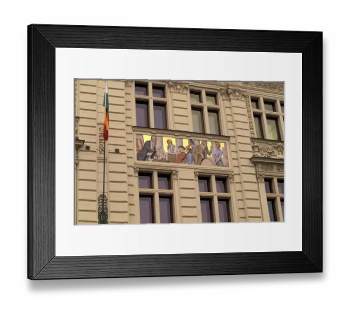 Framed Print : Europe, Czech Republic, West Bohemia, Plzen Detail of The Burgher Hall (b. 1901)