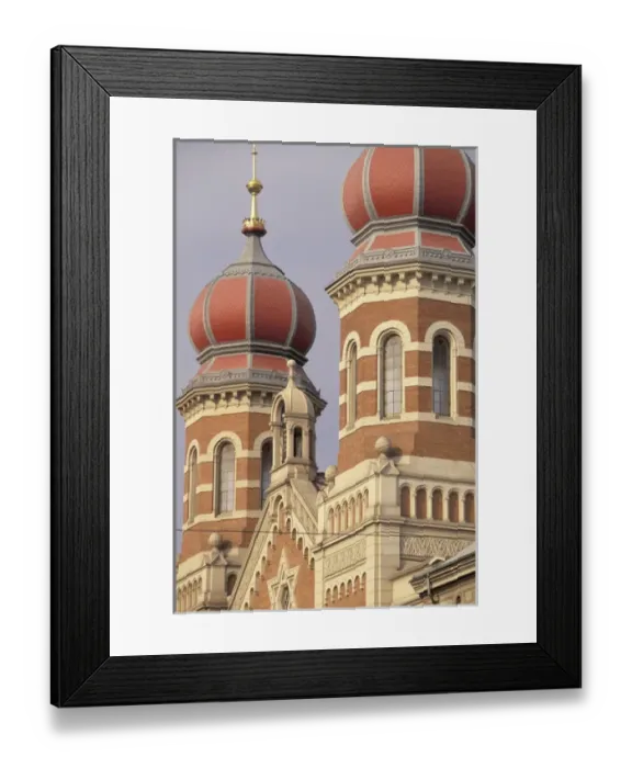 Framed Print : Europe, Czech Republic, West Bohemia, Plzen The Great Synagogue (b. 1892) Framed Print : Europe, Czech Republic, West Bohemia, Plzen The Great Synagogue (b. 1892)