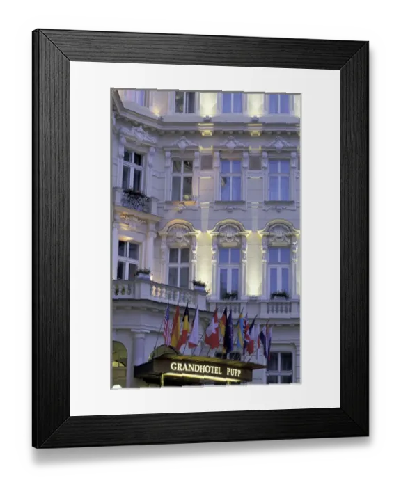 Framed Print : Europe, Czech Republic, West Bohemia, Karlovy Vary (Carlsbad) Grandhotel Pupp Framed Print : Europe, Czech Republic, West Bohemia, Karlovy Vary (Carlsbad) Grandhotel Pupp