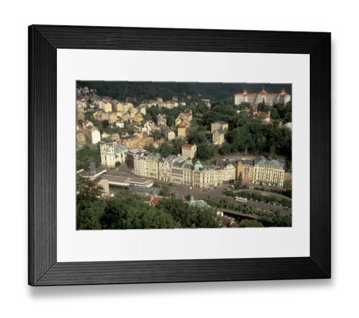 Framed Print : Europe, Czech Republic, West Bohemia, Karlovy Vary (Carlsbad) Spa town view Framed Print : Europe, Czech Republic, West Bohemia, Karlovy Vary (Carlsbad) Spa town view