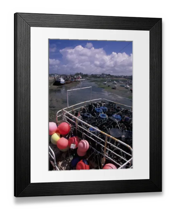 Framed Print : EU, France, Brittany, Finistere, Roscoff. Fishing buoys in town harbor Framed Print : EU, France, Brittany, Finistere, Roscoff. Fishing buoys in town harbor
