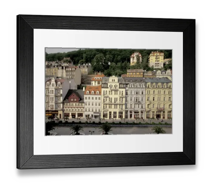 Framed Print : Europe, Czech Republic, West Bohemia, Karlovy Vary (Carlsbad) I. P. Pavlova St