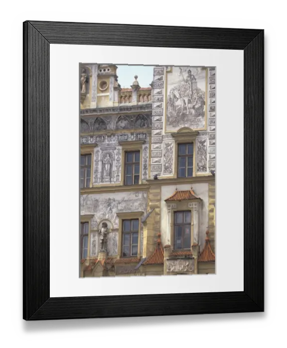 Framed Print : Europe, Czech Republic, South Bohemia, Prachatice Renaissance Old Town; New town hall (b Framed Print : Europe, Czech Republic, South Bohemia, Prachatice Renaissance Old Town; New town hall (b