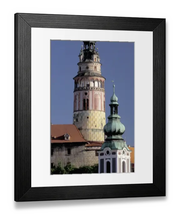 Framed Print : Europe, Czech Republic, South Bohemia, Cesky Krumlov Round Tower of Krumlov Chateau Framed Print : Europe, Czech Republic, South Bohemia, Cesky Krumlov Round Tower of Krumlov Chateau