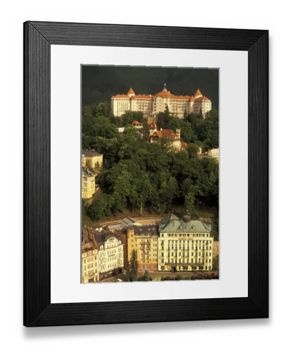 Framed Print : Europe, Czech Republic, West Bohemia, Karlovy Vary (Carlsbad) Hotel Imperial