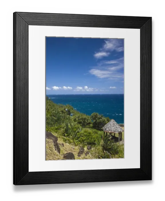 Framed Print : France, Reunion Island, South Reunion, Grande Anse coast line from Piton de Grande Anse Framed Print : France, Reunion Island, South Reunion, Grande Anse coast line from Piton de Grande Anse