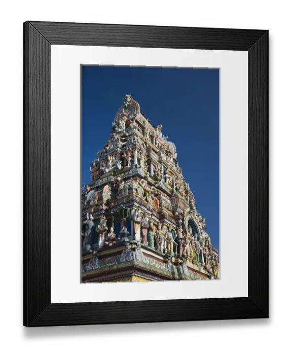 Framed Print : France, Reunion Island, St-Andre, Hindu temple de Petit-Bazaar Framed Print : France, Reunion Island, St-Andre, Hindu temple de Petit-Bazaar