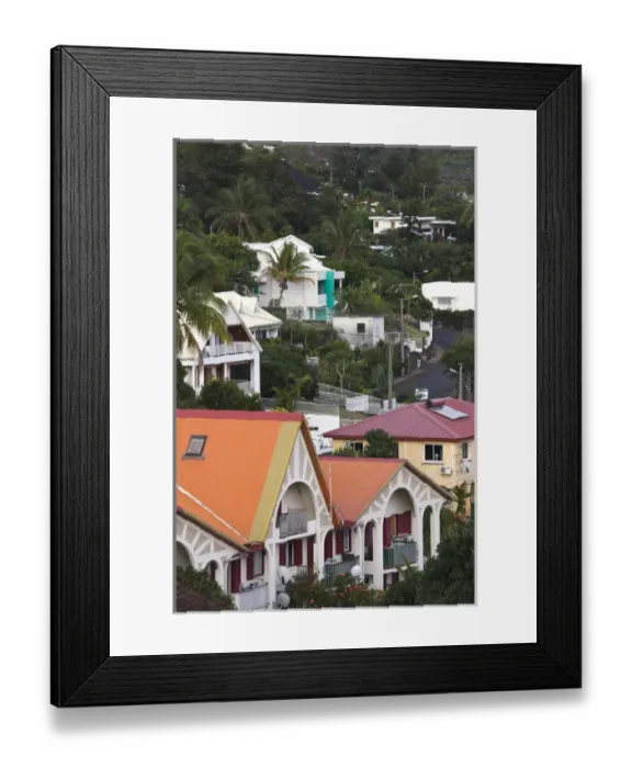 Framed Print : France, Reunion Island, St-Denis, dawn view of Montgaillard area buildings Framed Print : France, Reunion Island, St-Denis, dawn view of Montgaillard area buildings