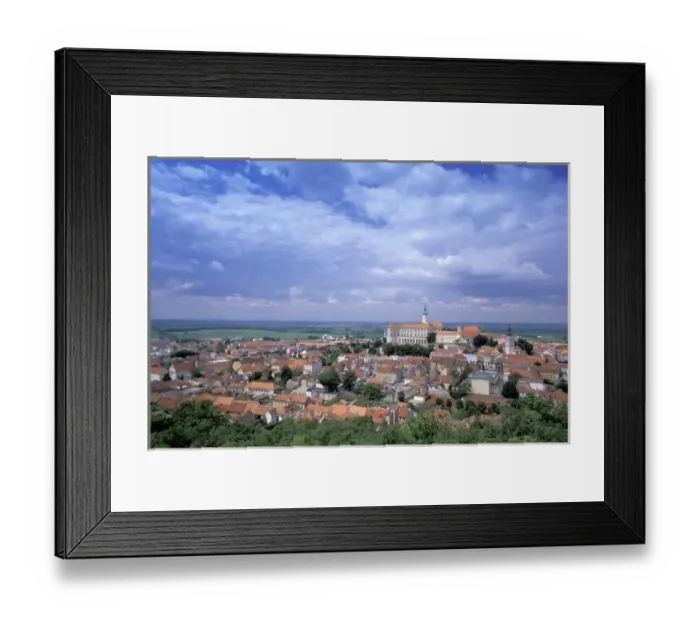 Framed Print : Europe, Czech Republic, South Moravia, Mikulov (Palava Region) Town view Framed Print : Europe, Czech Republic, South Moravia, Mikulov (Palava Region) Town view