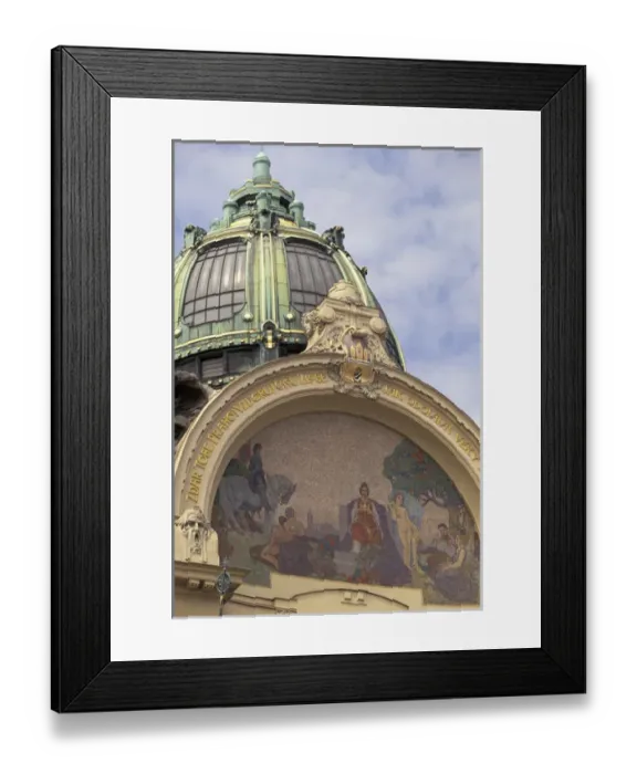 Framed Print : Europe, Czech Republic, Cent. Bohemia, Prague (Praha) Old Town; Municipal House exterior Framed Print : Europe, Czech Republic, Cent. Bohemia, Prague (Praha) Old Town; Municipal House exterior