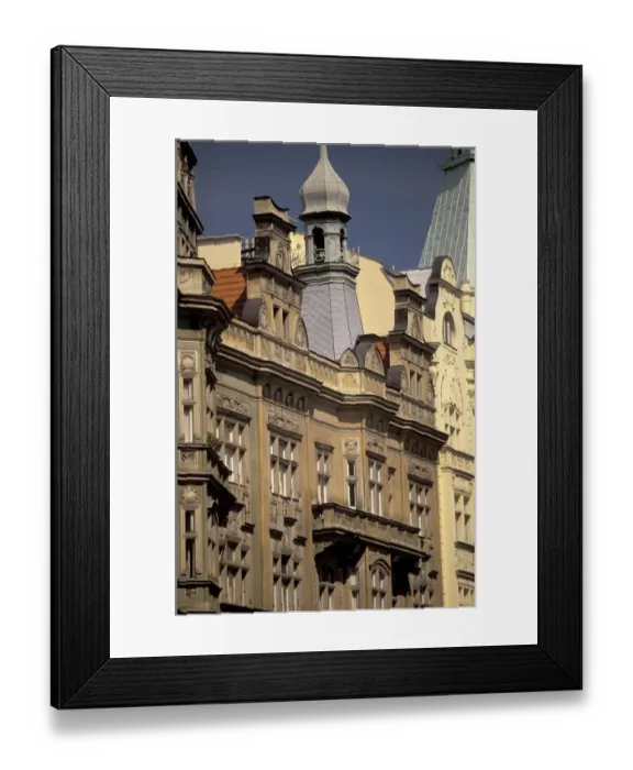 Framed Print : Europe, Czech Republic, Cent. Bohemia, Prague (Praha), Josefov: Jewish Prague; Jewish