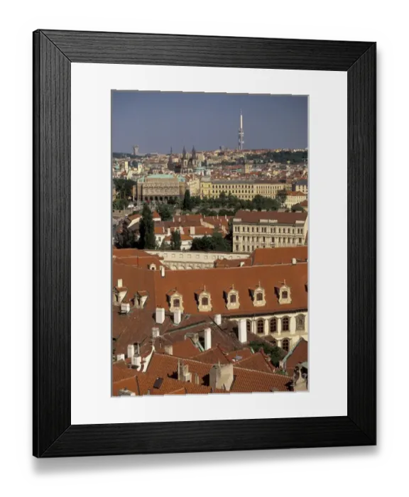 Framed Print : Europe, Czech Republic, Cent. Bohemia, Prague (Praha) Mala Strana rooftops Framed Print : Europe, Czech Republic, Cent. Bohemia, Prague (Praha) Mala Strana rooftops