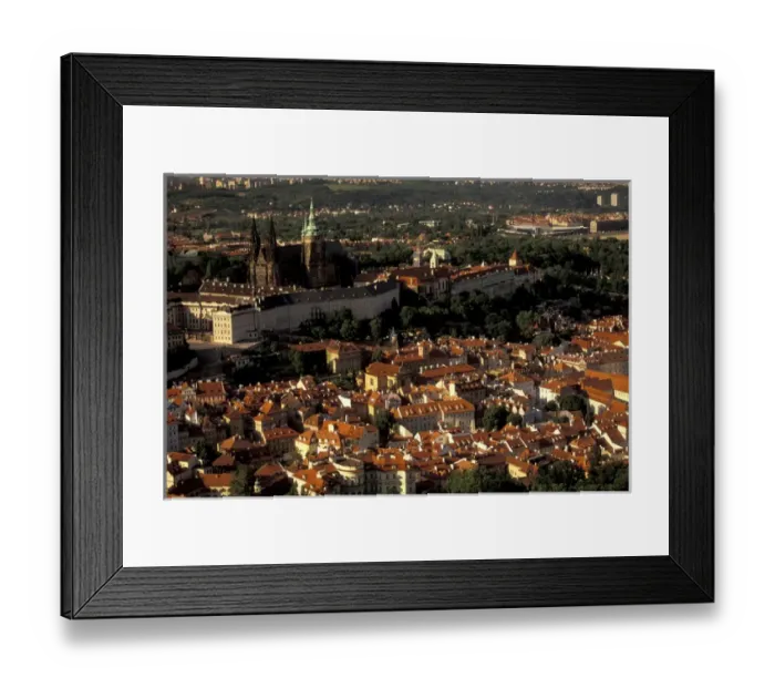 Framed Print : Europe, Czech Republic, Cent. Bohemia, Prague (Praha) Prague Castle and Mala Strana Framed Print : Europe, Czech Republic, Cent. Bohemia, Prague (Praha) Prague Castle and Mala Strana