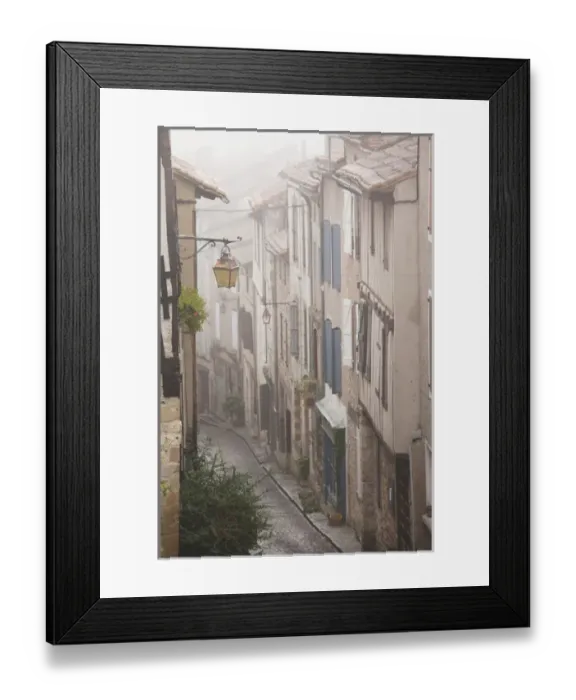 Framed Print : France, Midi-Pyrenees Region, Tarn Department, Cordes-sur-Ciel, buildings by Place Framed Print : France, Midi-Pyrenees Region, Tarn Department, Cordes-sur-Ciel, buildings by Place