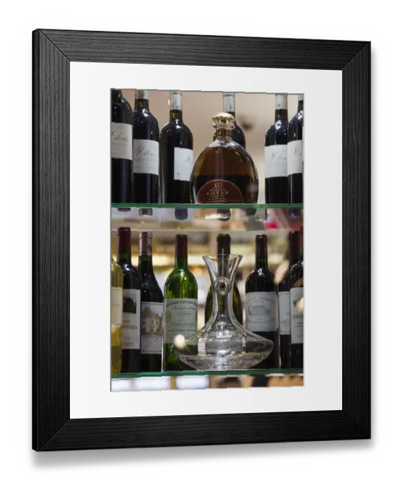 Framed Print : France, Aquitaine Region, Gironde Department, St-Emilion, wine town, detail of wine Framed Print : France, Aquitaine Region, Gironde Department, St-Emilion, wine town, detail of wine